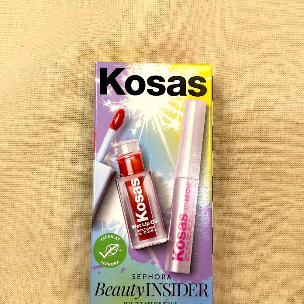 NWT💕KOSAS WET LIP OIL GLOSS AND AIR BROW CLEAR LIFTING TREATMENT GEL